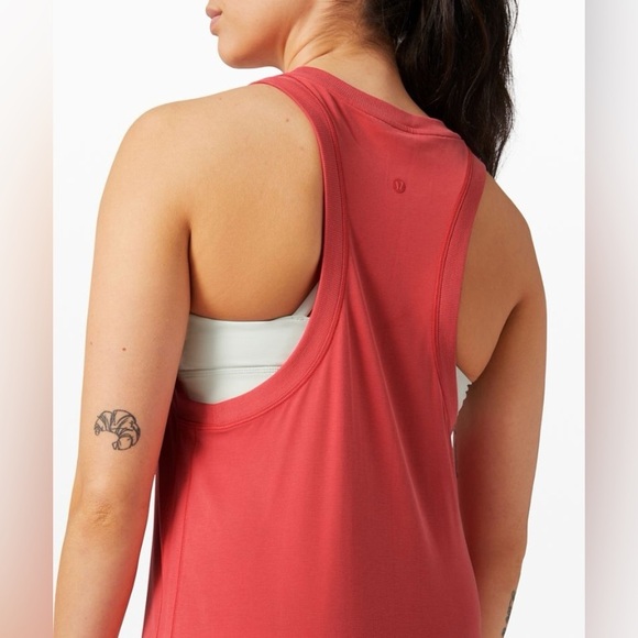 LULULEMON | Ease of it all dress in carnation | size 6-8 - Picture 3 of 7